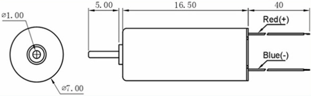 7*16.5 驅(qū)動糟導(dǎo)線,空心杯直流電機(jī)